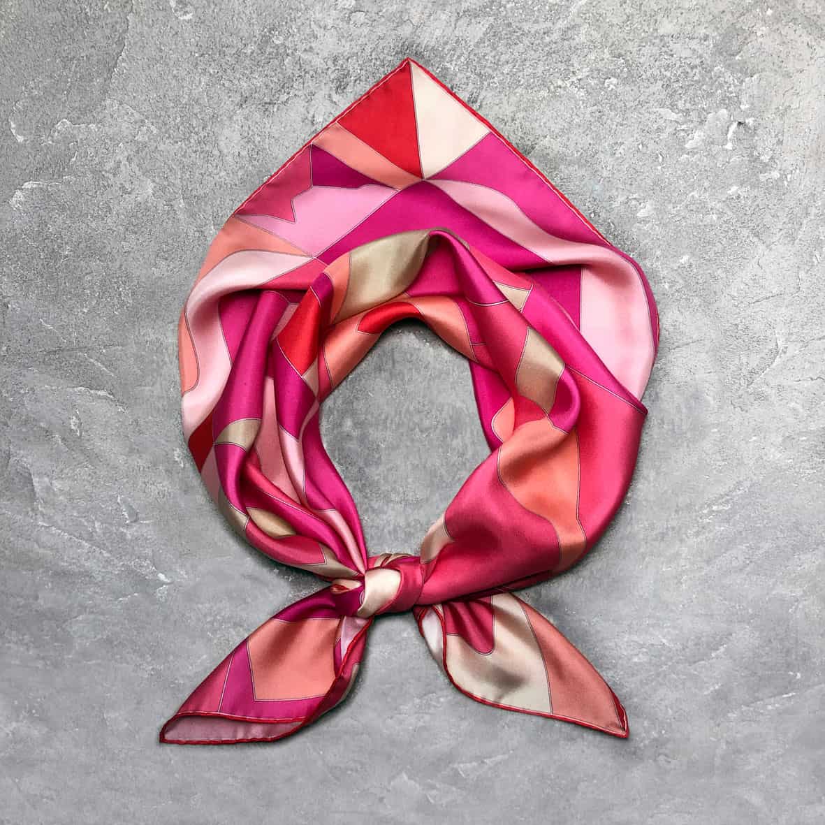 Silk scarf PUZZLE. Harper’s Bazaar UA Project – NataliyaNova