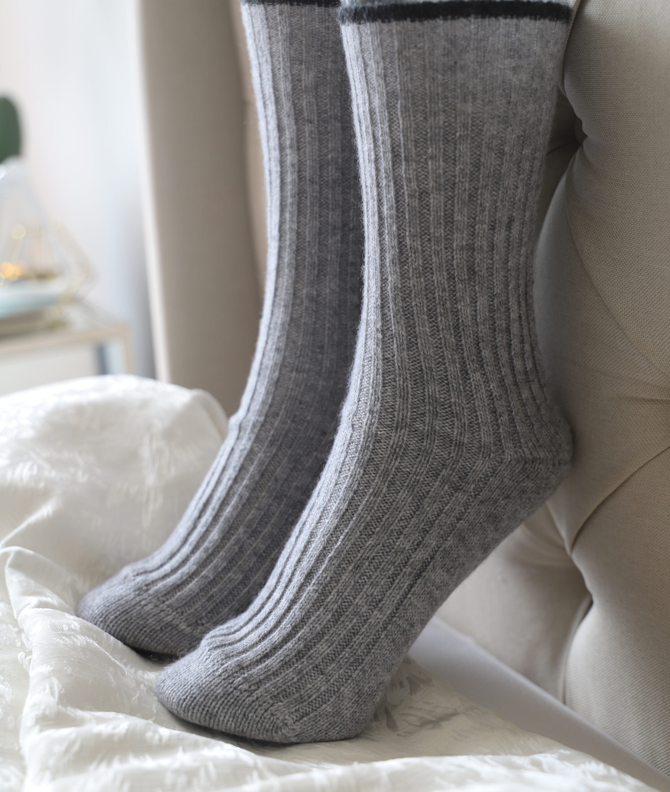 MONTBLANC cashmere socks for women. Cashmere bed socks.