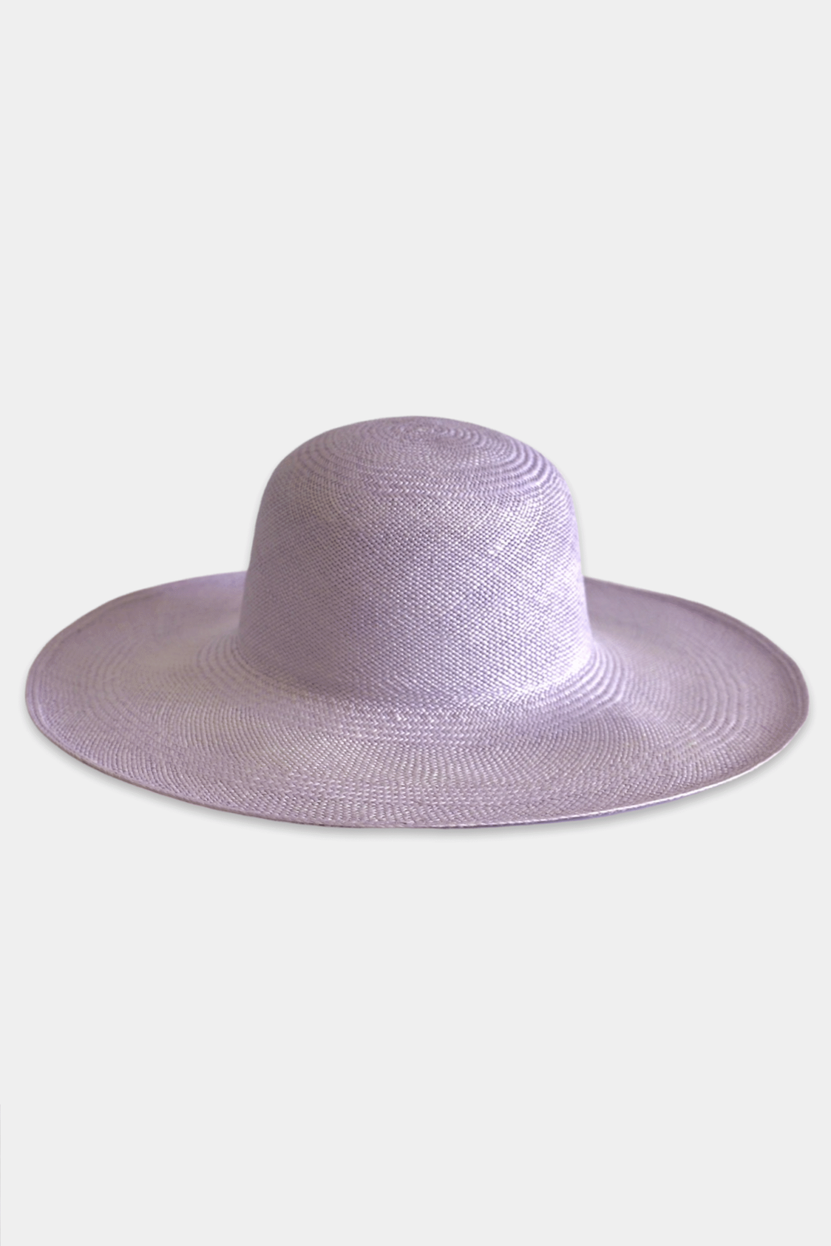 MELISA Handmade Panama Wide Brim Hat -  Lavander
